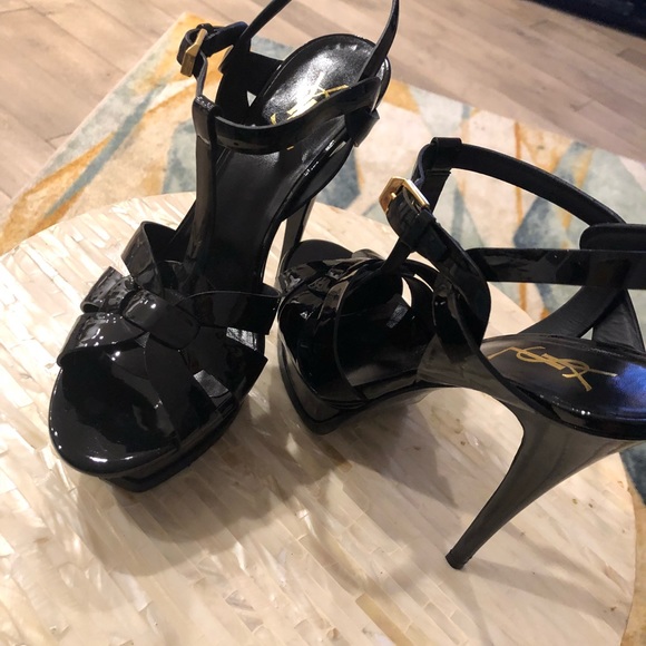 Saint Laurent Platform Sandals - Picture 2 of 5